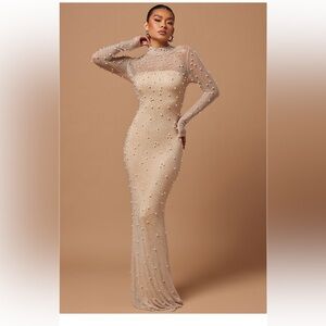 Diamond and Pearl Formal Gown
